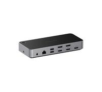 Station d'accueil Double Port USB Multi-écrans 4K Compatible DisplayLink Gris