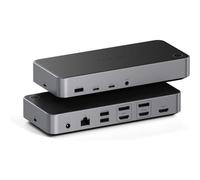 Station d'accueil Double Port USB Multi-écrans 4K Compatible DisplayLink Satechi Gris