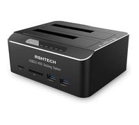 Station d'accueil du Disque Dur RSHTECH Aluminium USB 3.0 pour Disque Dur 2.5""/3.5"" SATA HDD SSD avec Fonction clonage Hors Ligne