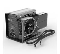 Station d'accueil eGPU PCIe 4.0 x4 64 Gbps avec câble OCuLink SFF-8611 de 100 cm, OCuLink SFF-8612 8311 vers PCIe x16 externe GPU pour ordinateur portable et mini PC, boîtier GPU externe prend en