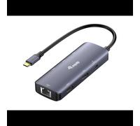 Station d'accueil Equip 133501 USB-C 3.2 Gen 1 100W Ethernet Gigabit HDMI 4K 4096x2160 câble 0.25m grise