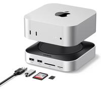 Station D'Accueil Et Support Compatible Avec Mac Mini M4 Et M4 Pro 11 En 1 Docking Station Hub Usb C Avec Boîtier M.2 Nvme Ssd Lecteur De Carte Sd Tf 7 Ports Usb 10Gbps Ou 5Gbps