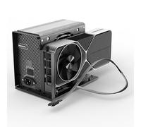 Station d'accueil externe PCIe 4.0 x4 64Gbps GPU avec câble OCuLink de 50 cm, OCuLink SFF-8612/8311 vers PCIe x16, boîtier eGPU pour ordinateurs portables et mini PC, compatible avec les cartes
