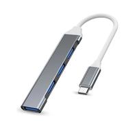 Station d'accueil for concentrateur Hub USB3.0 Type C, 4/5/7 Ports, Lecteur de Carte SD TF PD, Charge Rapide for MacBook, Ordinateur Portable(4 in 1 Type C)