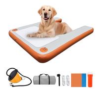 Rampe gonflable de radeau pour chien, plate-forme flottante de sports nautiques, échelle flottante de piscine, échelle de rampe de quai de bateau, échelle de chien d'eau