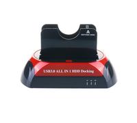 Station d'accueil HDD HOPE R®, Dual Bay 2.5", 3.5" SATA vers USB 3.0, avec fonction de sauvegarde et de clonage