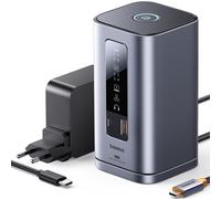 Station d'accueil HUB 11 en 1 avec ports USB-C, HDMI, DP, USB-A, RJ45, PD, mini-