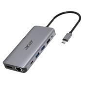 Station d'accueil Hub USB Type C 12 en 1 Acer HP.DSCAB.009 Argent