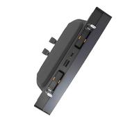 Station d'accueil intérieure de voiture Hub USB à plusieurs ports avec câble de charge rétractable et couvercles coulissants pour console centrale