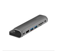 Station d'accueil LogiLink UA0385 USB Type-C 60W 4K Ultra HD lecteur cartes SD/MicroSD compatible Android iOS