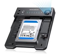 Station D'Accueil M.2 Nvme Et Sata Ssd/Hdd,Usb-C 10 Gbit/S Pour M.2 Pcie Nvme + Convertisseur Ssd Et Hdd Sata 2,5""/3,5"",Clonage Hors Ligne,Sans Outils,Ventilateur De Refroidissement