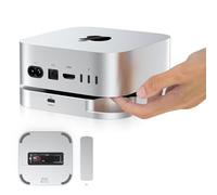 Station d'accueil mac Mini m4 avec boîtier SSD M.2 NVMe 40 Gbit/s, boîtier disque dur externe Thunderbolt 4/3, USB4/3.2/3.0 pour Mac