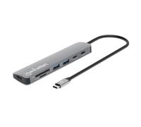 Station d'accueil - Manhattan - 190442 - USB 3.2 Gen 1 Type-C - Gris