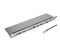 Station d'accueil Multifonctionnelle 12 en 1 de Type C avec Deux Ports, VGA, Chargement Rapide PD, Ports USB3.0, Ethernet RJ45 et Deux Emplacements pour Cartes