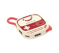 Station d'accueil portable Ninten- do Switch compatible avec Switch 1&2/OLED, station d'accueil de voyage Switch 2 prenant en charge la 4K/60 Hz avec charge 100 W adaptateur 3 en 1 (Rouge et blanc)