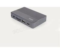 TOOQ TQE-2242G Boîtier Externe pour SSD M.2 NVMe/SATA Hub 10 en 1, USB-C 3.2 Gen2, 2× USB-A 3.1 Gen2, USB-A 2.0, HDMI 2.0, RJ45 Gigabit, Lecteur SD/TF, Audio 3.5mm et Charge PD 100W, Gris