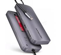 Station d'accueil portable USB-C 3.1 Axagon HMC-6GM2 avec lecteur SSD (Gris)