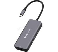 Station+d%27accueil+portable+USB-C+3.2+Verbatim+Essentials+%28Gris%29
