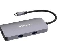 Station d'accueil portable USB-C 3.2 Verbatim Hub Pro Multiports 5 (Gris)