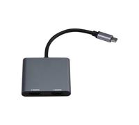 Station D'Accueil pour 3 Type-C Vers Double Écran 4K UHD, Convertisseur Miroir et Extension, Hub MST pour Surface Pro 7