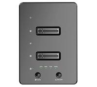 Station d'accueil pour disque dur externe type C vers USB 3.0 M.2 SATA NGFF SSD Dual Bay