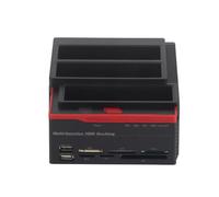 Station d'accueil pour Disque Dur USB 3.0 versà Trois Baies, Prend en Charge Les Disques Durs IDE et2,5/3,5, 2 Hubs D'extension USB 2.0. (Prise UE 100V à 240V)