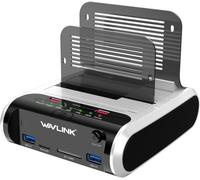 Station D'Accueil Pour Disque Dur Usb Pour Ssd Hdd Sata 2,5 Ou 3,5 Pouces, Fonction De Clonage Hors Ligne, Lecteur De Carte Tf Et Sd Et Chargement Usb