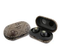 Station d'accueil pour écouteurs Bluetooth Guess TWS ENC, marron, 4G, en métal