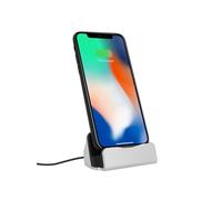 Station d'accueil pour iPhone Charge & Synchronisation connecteur Lightning Argent