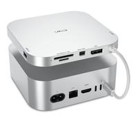 Station d'accueil pour Mac Mini - SUTEO - Mac Mini M4/M4 Pro 2024 - Hub USB C - Port DP 4K@60Hz - MiniDP