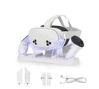 Station d'Accueil pour MetaQuest 3S/Quest 3 à Chargement Rapide USB-C avec Indicateur LED (Blanc)