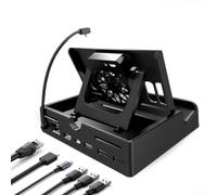 Station d'accueil pour Nintendo Switch, hauteur réglable, ventilateur de refroidissement intégré, hub USB 3 0 avec sortie 4K @ 60 Hz