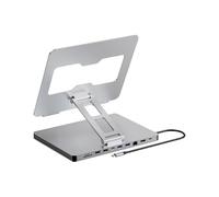 Station d'accueil pour ordinateur portable 10 ports et support de base pliable et protections complètes en aluminium pour ordinateur portable