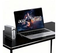 Station d'accueil pour ordinateur portable Acer Nitro 17 16 14 5, V 14 AI, V 15 AI, V 16 AI, V 17 AI, USB C 15 en 1 avec base rotative à 360 °, 2 HDMI 4K et 1 DP, transfert de port USB 10 Gbit/s, RJ45