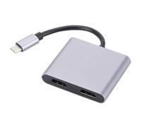 Station d'accueil pour ordinateur portable - Adaptateur Hub USB C, station d'accueil multiport 4 en 1/2 en 1 | Accessoires informatiques | Connectivité améliorée | Pratique et efficace