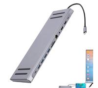 Station d'accueil pour ordinateur portable - Adaptateur multiport USB pour ordinateur portable | Hub d'extension USB haute vitesse, rallonge pour ordinateur portable, répartiteur pour téléphone