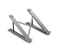 Station d'accueil pour ordinateur portable - Base argentée en alliage d'aluminium, support d'ordinateur ventilé, connecteur USB C intégré | Streaming d'étude de chambre, conférence de tourisme