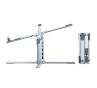 Station d'accueil pour ordinateur portable de type X, concentrateur USB 10 ports avec hauteur réglable, support multifonction en alliage d'aluminium, organiseur de bureau surélevé rotatif (station