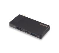 Station d'accueil pour ordinateur portable - LINDY - DST-Micro USB-C - Noir - HDMI - 3840x2160