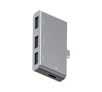 Station d'accueil pour ordinateur portable | Station d'accueil 4 en 1 de | type C 3 moniteurs, portable multifonctionnelle USB C double moniteur pour ordinateur, téléphone