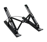 Station d'accueil pour ordinateur portable - Support pliable en d'aluminium pour tablette USB de refroidissement - Organiseur de bureau lumineux - Support d'angle réglable | Efficacité de