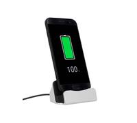 Avizar Station d'accueil smartphone Charge & Synchro USB Type-C Compacte Argent