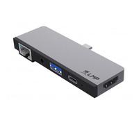 Station d'accueil pour tablette USB-C USB-C 4K de 5 ports, pour iPad Pro, HDMI 2.0, USB 3.0, USB-C (PD), Gigabit Ethernet, Audio de 3,5 mm, Gris Espacial