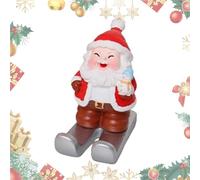 Station d'accueil pour téléphone de Noël - Support mobile sur le thème du Père Noël, sculpture en résine , base antidérapante, design compact | Présentoir saisonnier et accessoire fonctionnel p