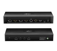 Station d'accueil Pro 5 Moniteurs, WAVLINK DisplayLink Dock USB C Support Five 4K Displays for Mac&Windows, 2X DP1.4(Dual 8K@60Hz), 2X HDMI2.0, Alt HDMI, 2.5Gbps Ethernet, PD100W, Pilote requis DL7400