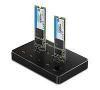 Station d'accueil - QOLTEC - 50310 - 2 SSD M.2 - Copie hors ligne - USB Type-C 6 Gb/s