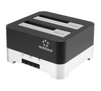 Station d'accueil - RENKFORCE - RF-DOCKING-02 - USB 3.2 - SATA 6 Gb/s - 2 ports pour disque dur 2.5 pouces