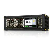 Station Daccueil Rétro Plaquée Or 8+4 Ports, Hub USB Modulaire 72 W, Synchronisation Horaire Wi-FI, Charge Rapide Pd, Commande Vocale, Widgets Personnalisables, Minuteur, Un Cadeau High-Tech