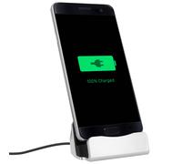 Station d'accueil Smartphone Charge & Synchro connecteur Micro-USB - Argent