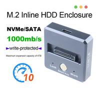 Station d'accueil SSD 1000 Mo/s Boîtier SSD M.2 NVME/SATA Dockcase portable